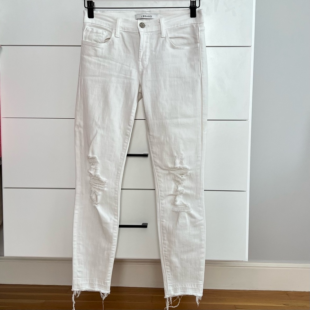 J Brand Distressed Skinny Crop Jeans Size 25 (Discontinued!)
